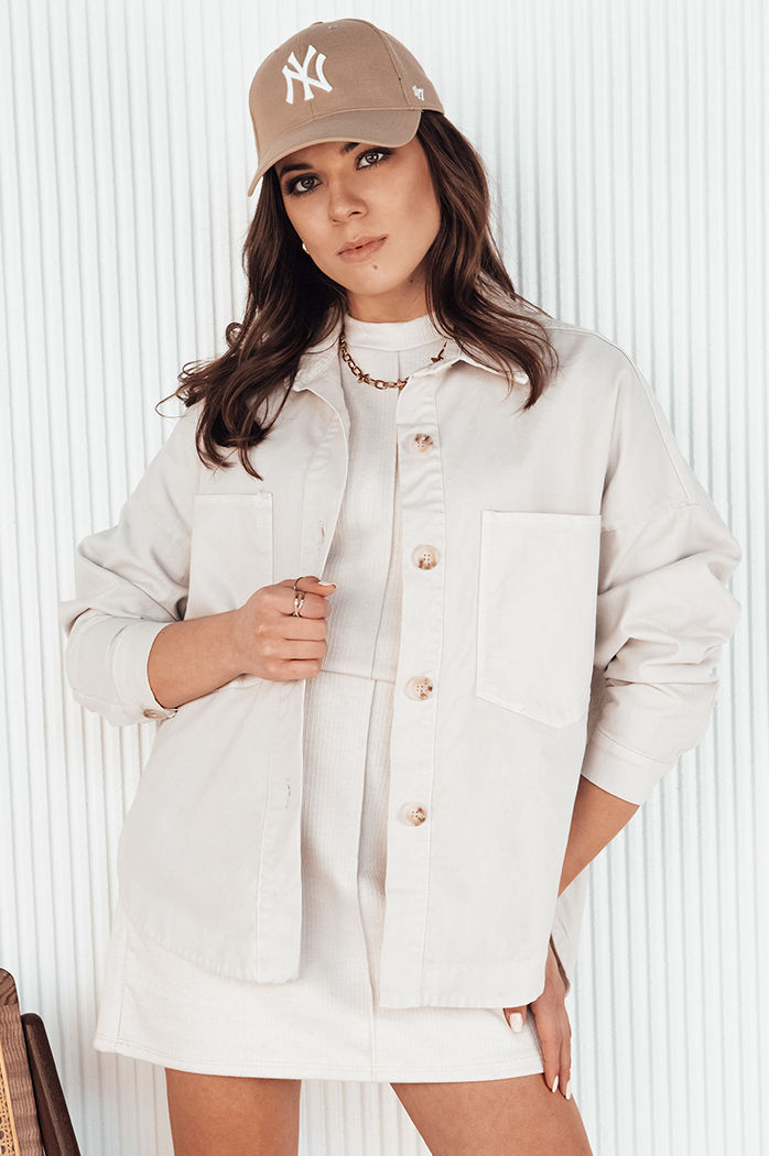 Damen Hemdjacke DOSTA Farbe Beige DSTREET TY4144