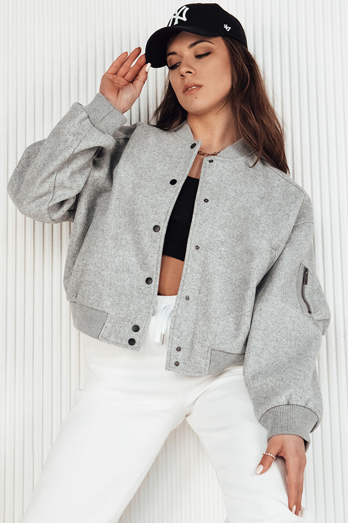 Damen Bomberjacke BONDAI Farbe Grau DSTREET TY4146