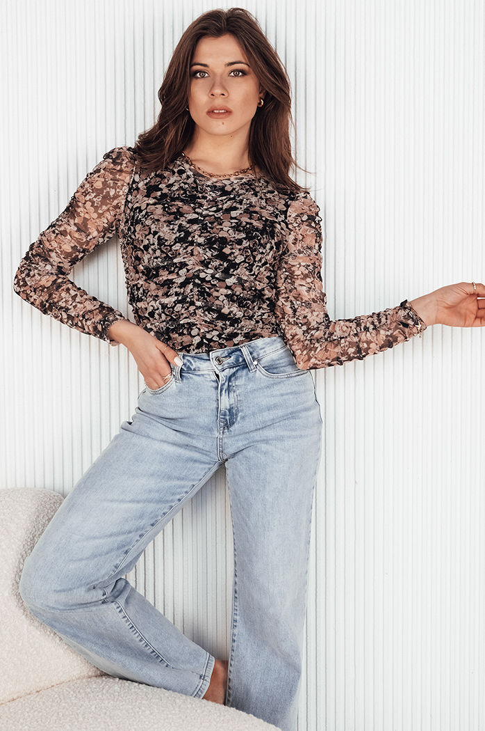 Damen Elegant Bluse RUFFI Farbe Mehrfarbe DSTREET RY2357