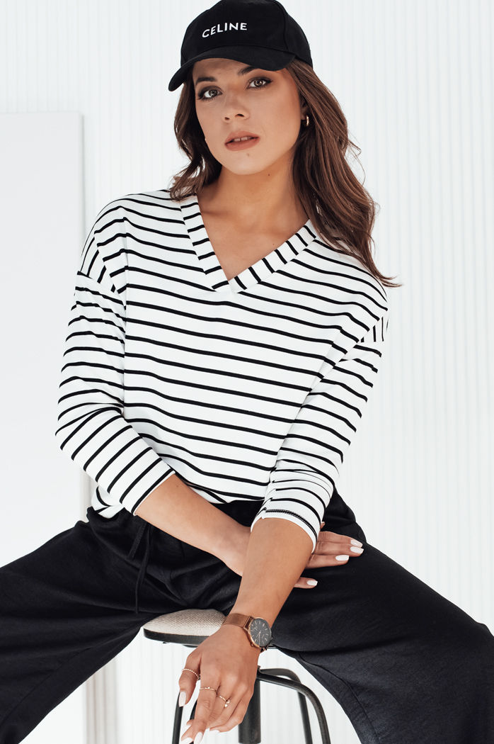 Damen Bluse mit langen Ärmeln VARASE Farbe Weiß DSTREET RY2365