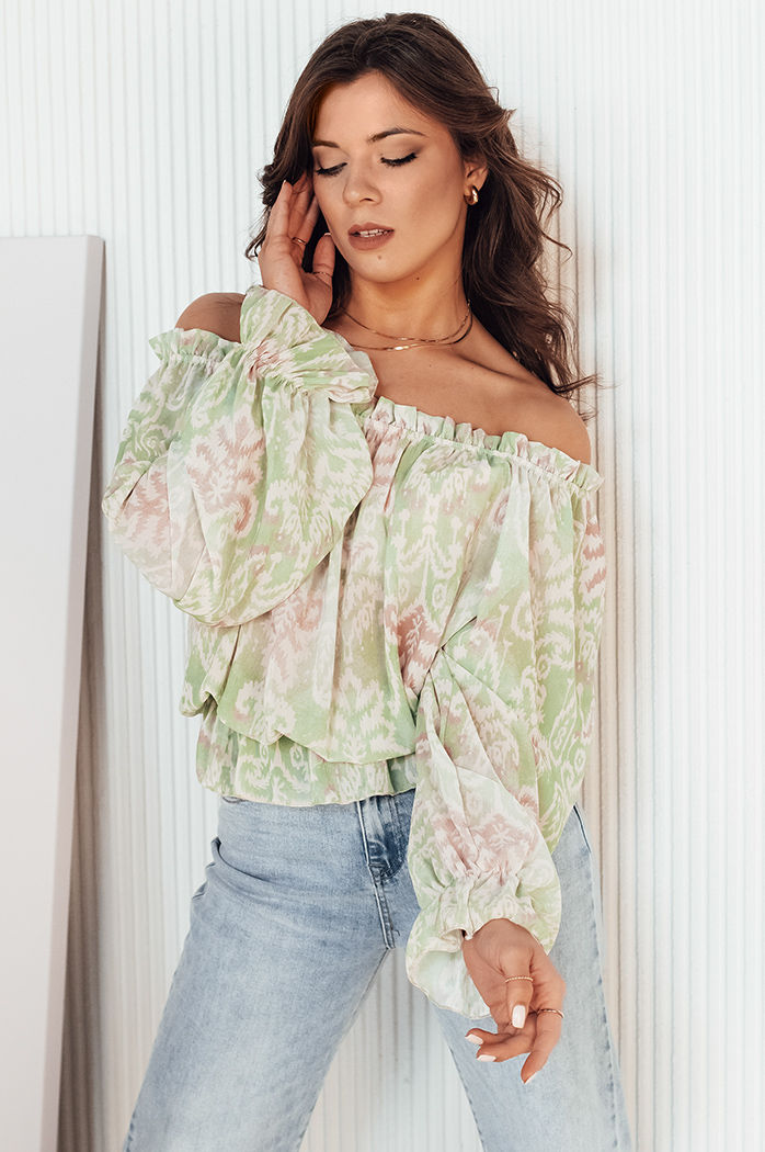 Damen Elegant Bluse MORALES Farbe Grün DSTREET RY2369