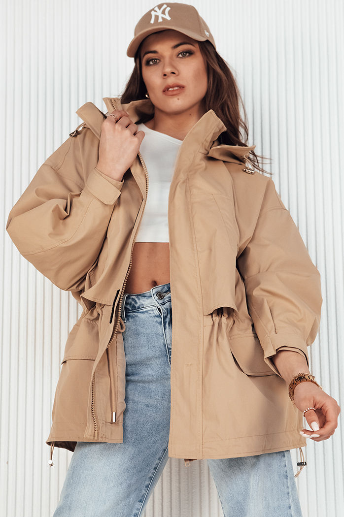 Damen Parka MINESSA Farbe Beige DSTREET TY4157