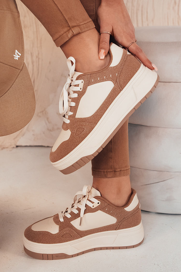 Damen sneakers LETUR Farbe Dunkelbeige DSTREET ZY0470
