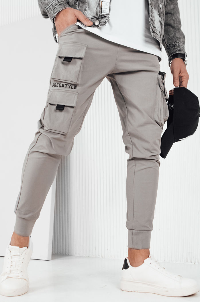 Herren Cargohosen Farbe Grau DSTREET UX4156