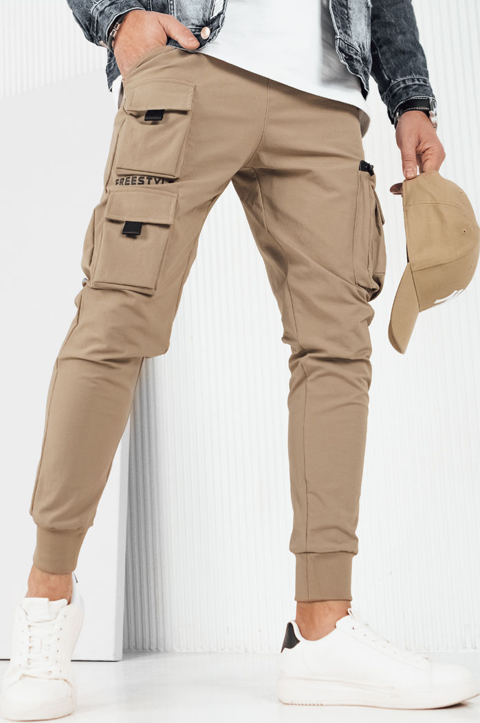 Herren Cargohosen Farbe Beige DSTREET UX4157
