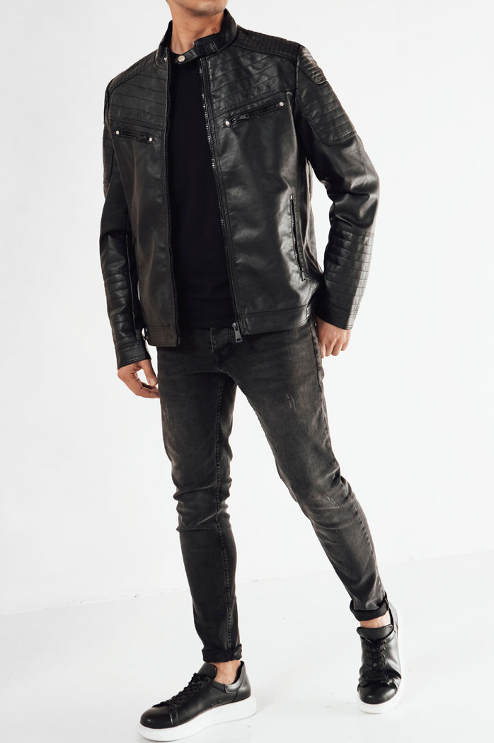 Herren Jeansjacke Farbe Schwarz DSTREET TX4684