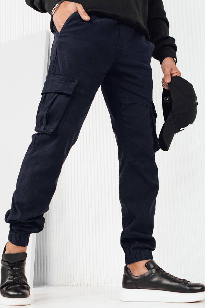 Herren Cargohosen Farbe Dunkelblau DSTREET UX4175
