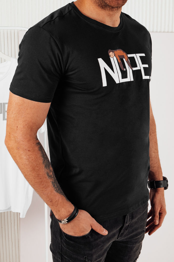 Herren T-shirt mit Aufdruck Farbe Schwarz DSTREET RX5359