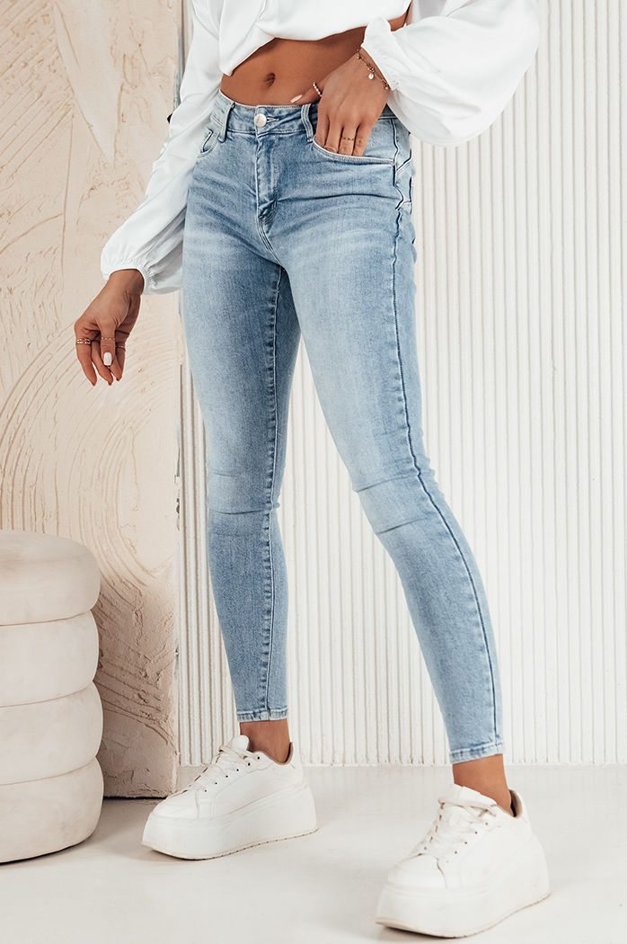 Damen Jeans mit hoher Taille MUNILLA Farbe Blau DSTREET UY1902