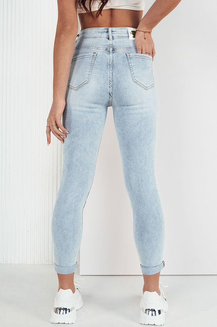 Damen Jeans mit hoher Taille AGOST  Farbe Blau DSTREET UY1903