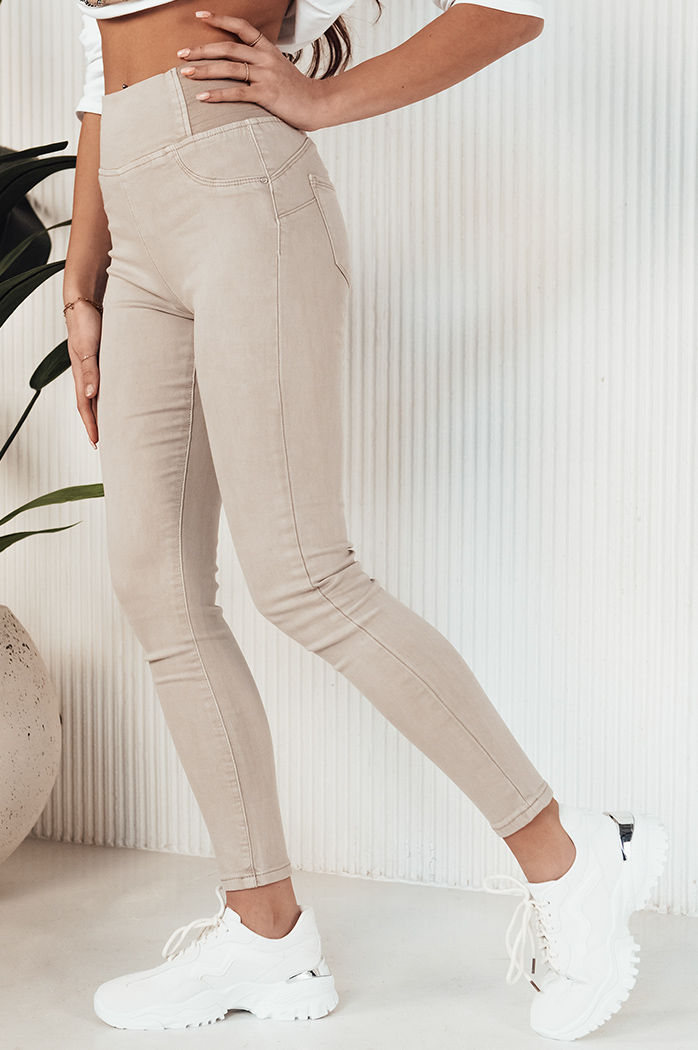 Damen Jeans mit hoher Taille ALTET Farbe Beige DSTREET UY1904