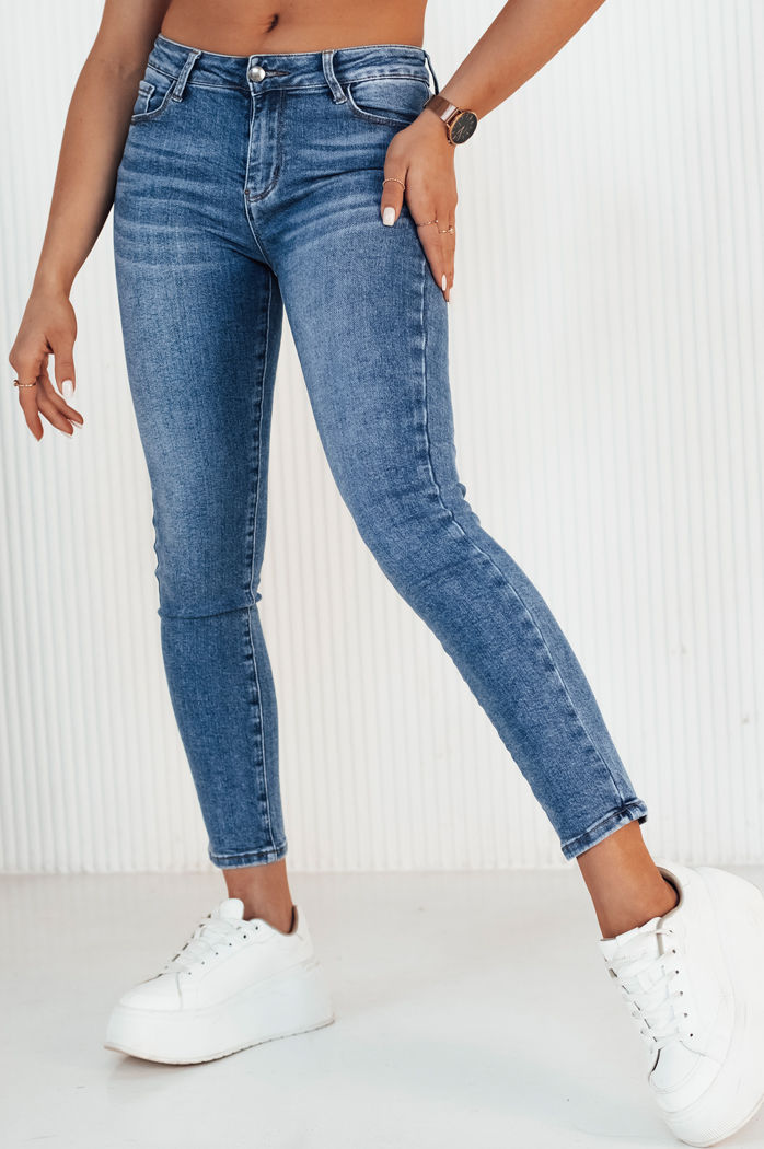 Damen Jeans mit hoher Taille BEVINO Farbe Blau DSTREET UY1919