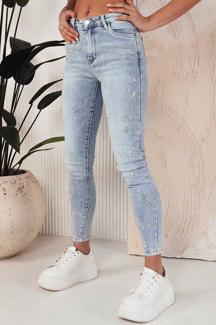 Damen Jeans mit hoher Taille CABRELA Farbe Blau DSTREET UY1943