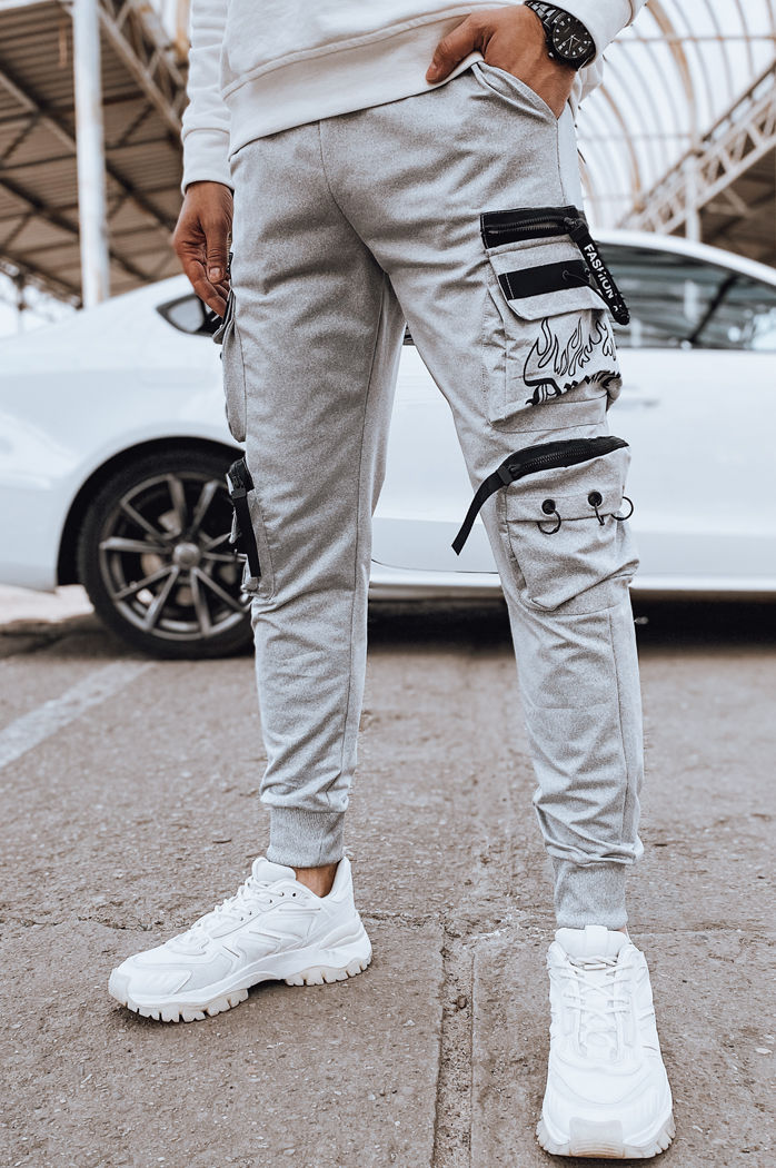 Herren Cargohosen Farbe Grau DSTREET UX4199