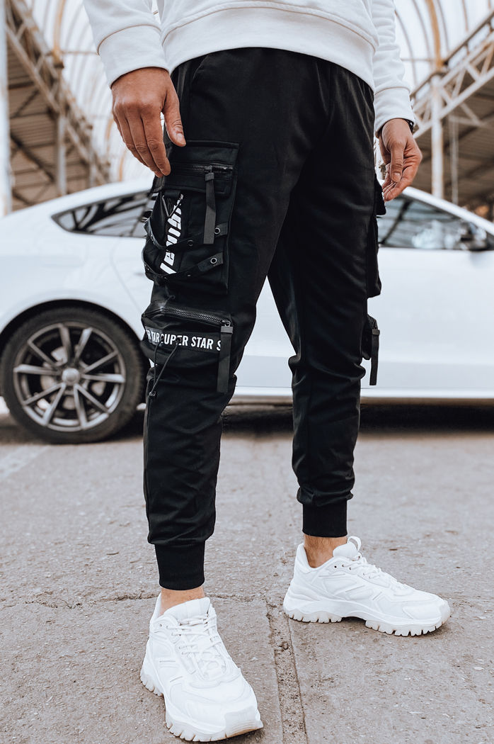 Herren Cargohosen Farbe Schwarz DSTREET UX4218