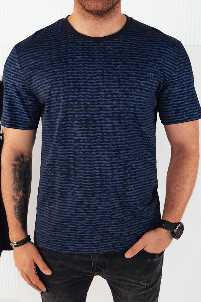 Herren T-shirt mit Aufdruck Farbe Dunkelblau DSTREET RX5397