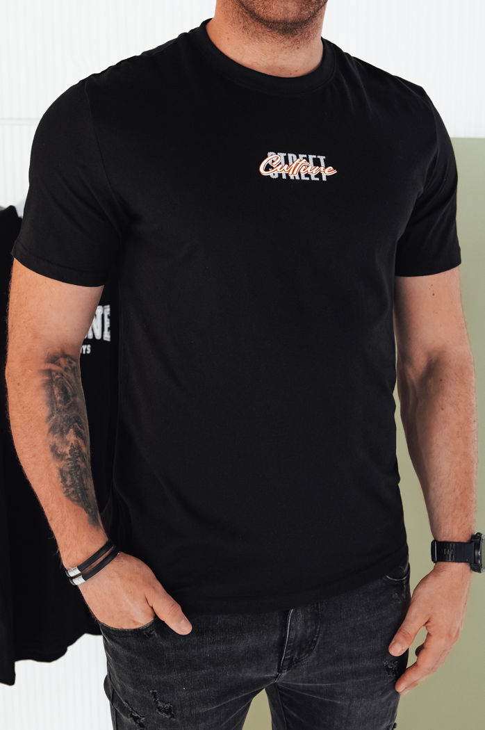 Herren T-shirt mit Aufdruck Farbe Schwarz DSTREET RX5422