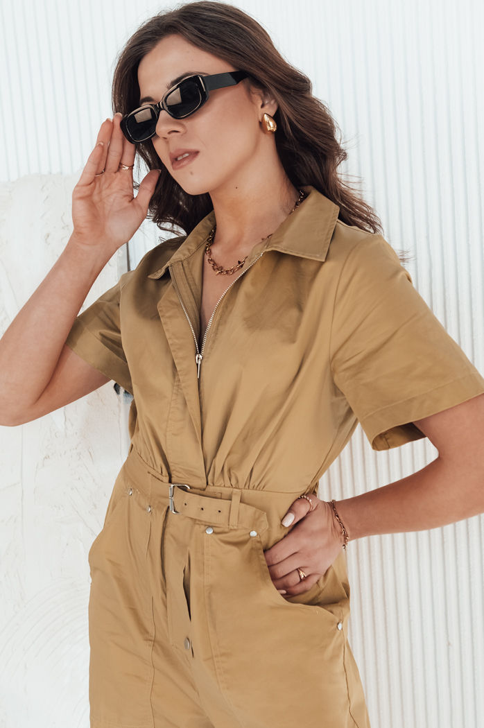 Damen Elegant Overall FAYSOL Farbe Camel DSTREET EY2457
