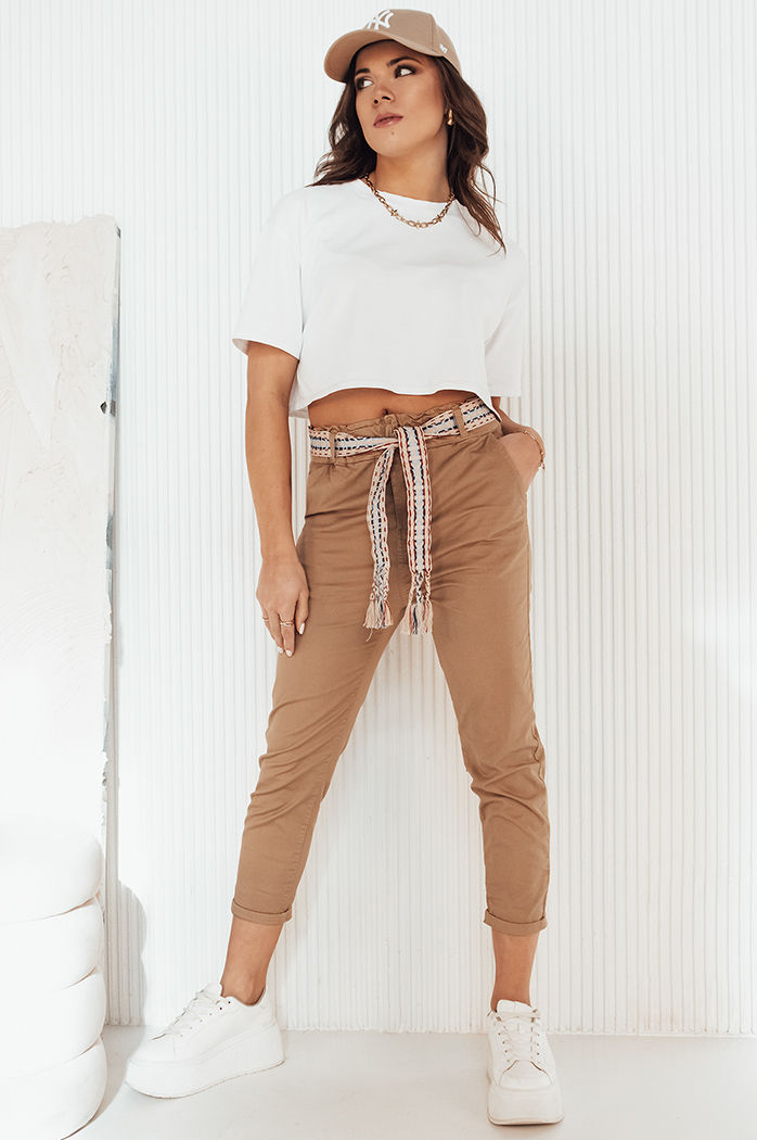 Damen Casual Hose MAFRA Farbe Camel DSTREET UY1951