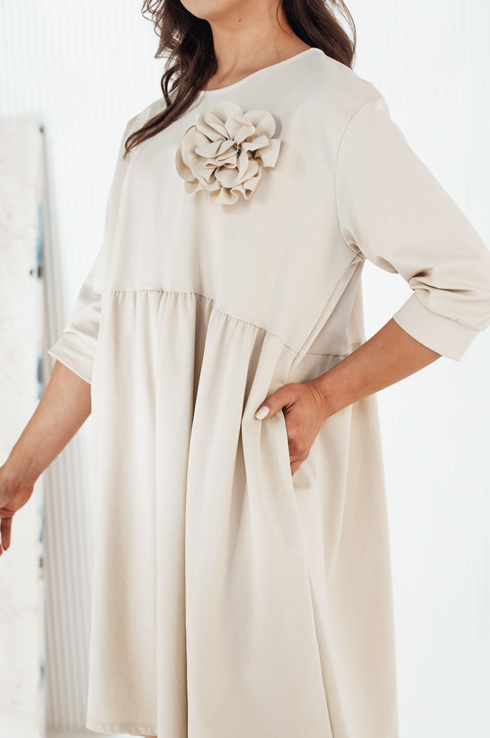 Midikleid NALERA Farbe Beige DSTREET EY2460