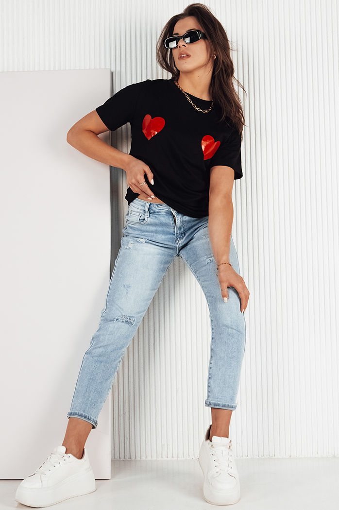 Damen T-shirt PALIS schwarz Dstreet RY2430