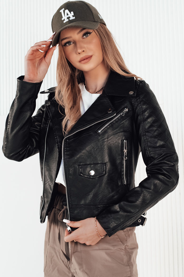Damen Kunstlederjacke ERIETA Farbe Schwarz DSTREET TY4197