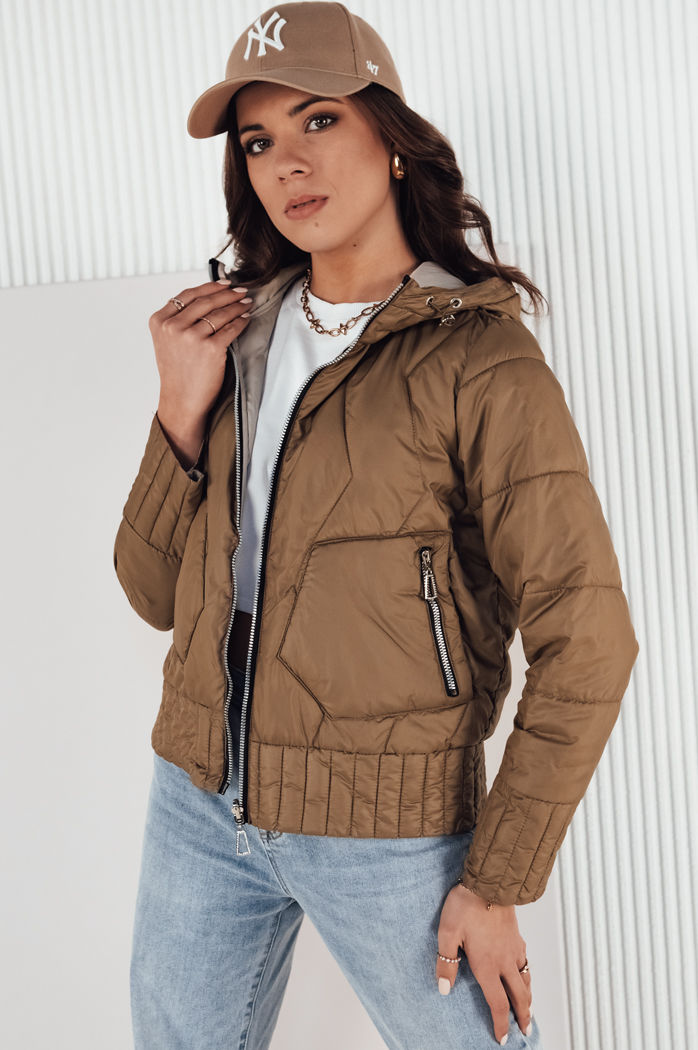 Damen Übergangsjacke FALES Farbe Camel DSTREET TY4206