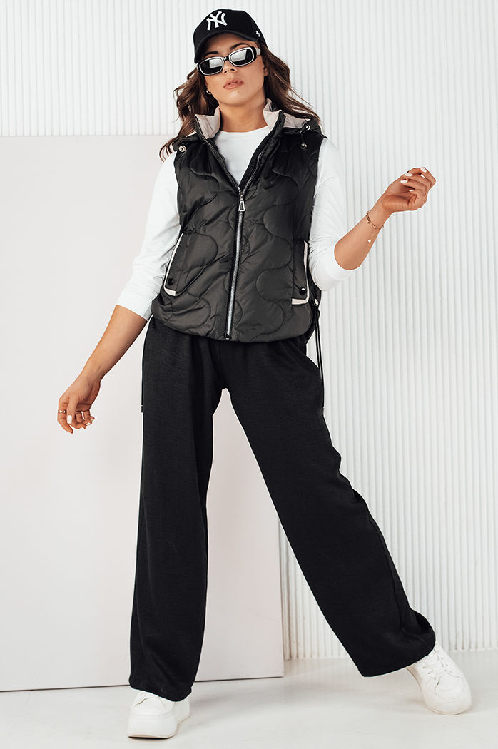 Damen Steppweste TREOS Farbe Schwarz DSTREET TY4219