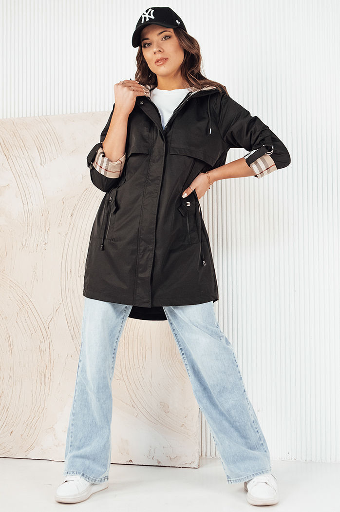 Damen Parka Jacke VERDU schwarz Dstreet TY4226
