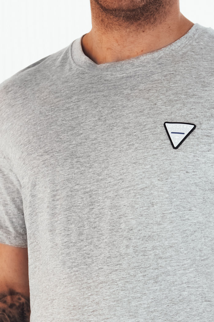 Herren Basic T-Shirt Farbe Grau DSTREET RX5441