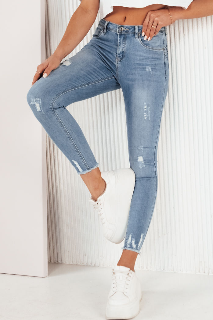 Damen Jeans mit Löchern VARGES Farbe Blau DSTREET UY1980