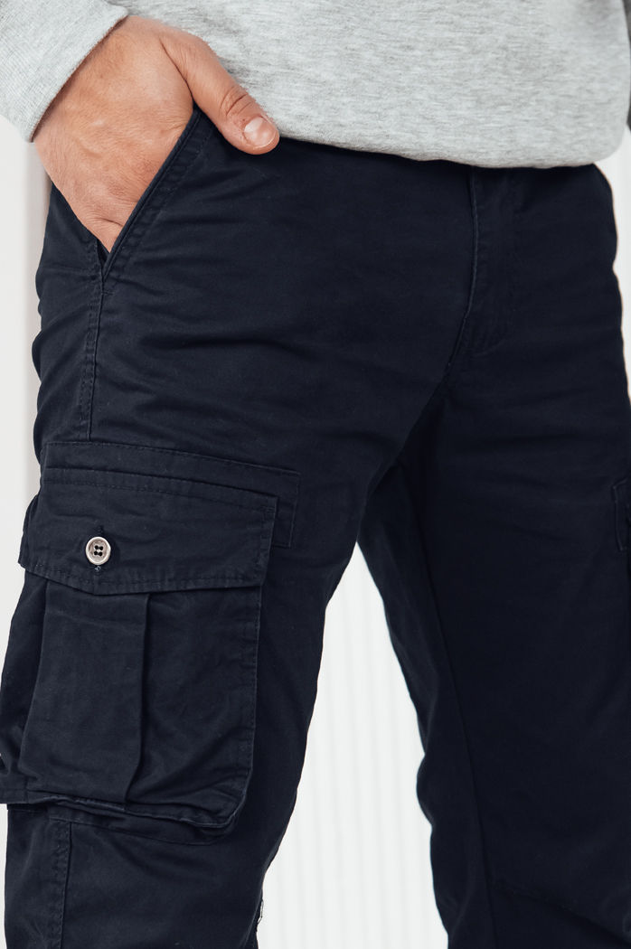 Herren Cargohosen Farbe Dunkelblau DSTREET UX4256