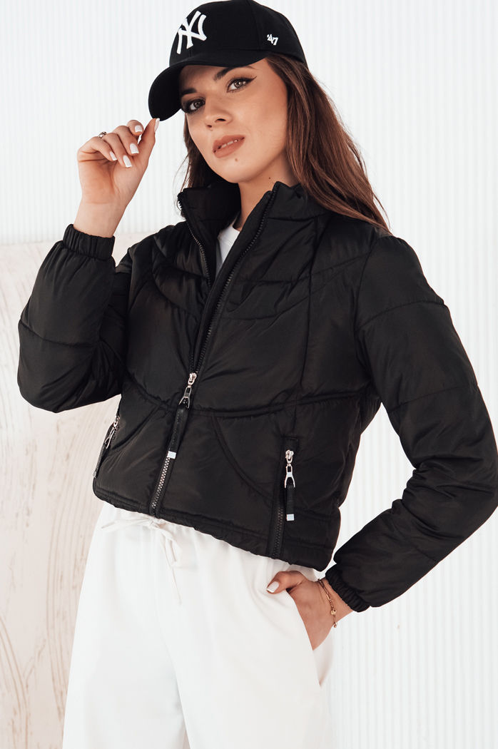 Damen Übergangsjacke SALECA Farbe Schwarz DSTREET TY4250