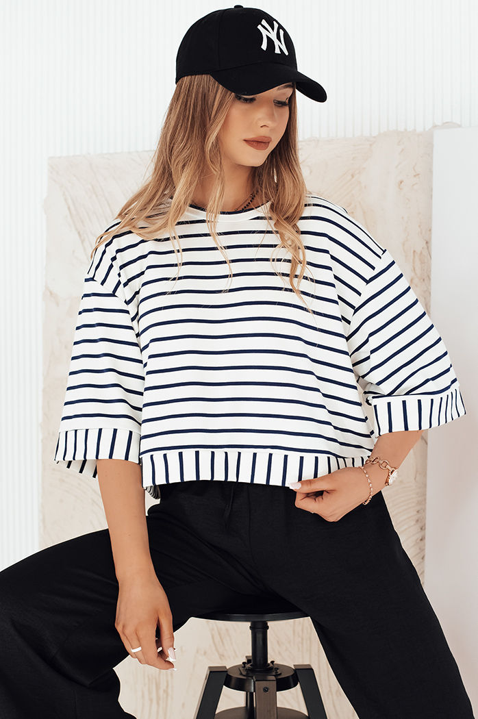 Damen Bluse mit kurze Ärmeln TAUSE Farbe Weiß DSTREET RY2461