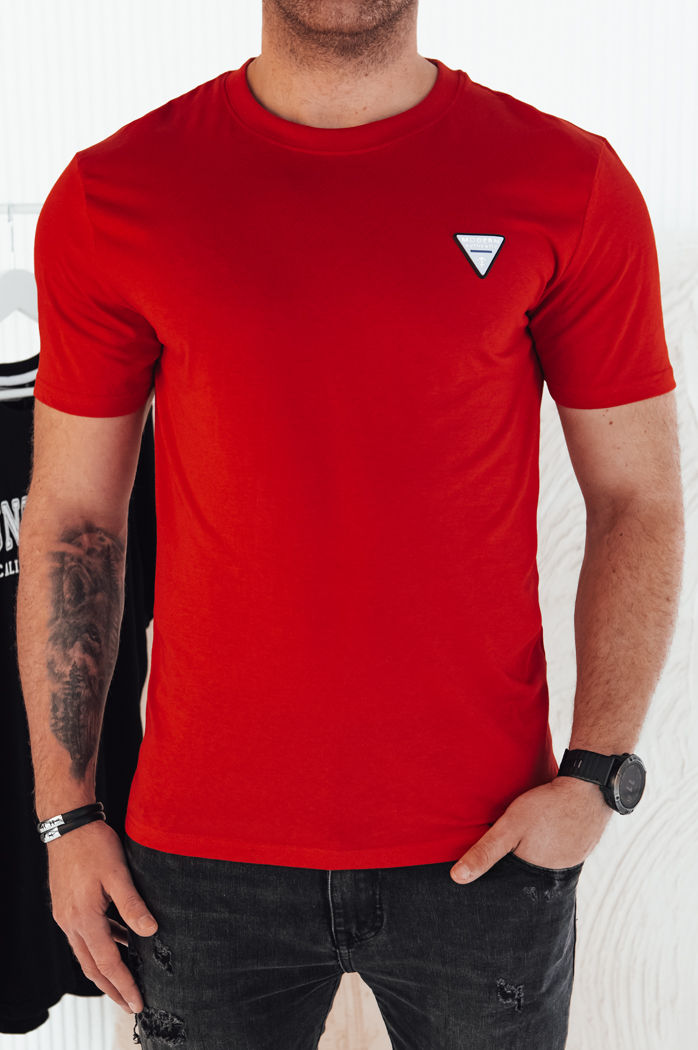 Herren Basic T-Shirt Farbe Rot DSTREET RX5446