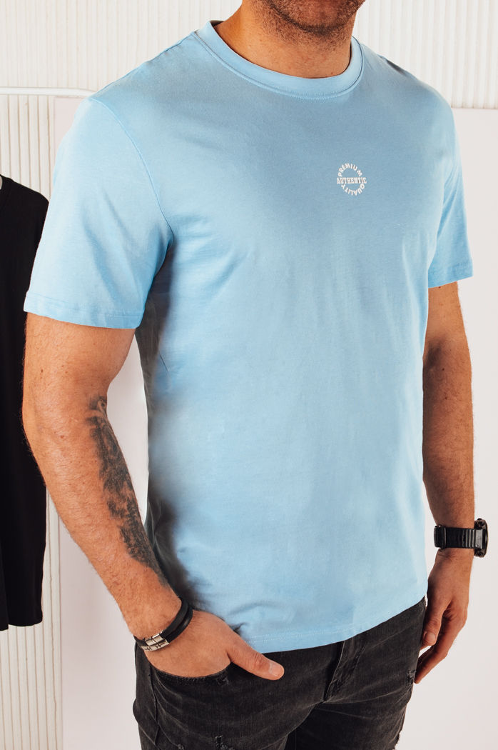Herren T-shirt mit Aufdruck Farbe Himmelblau DSTREET RX5459