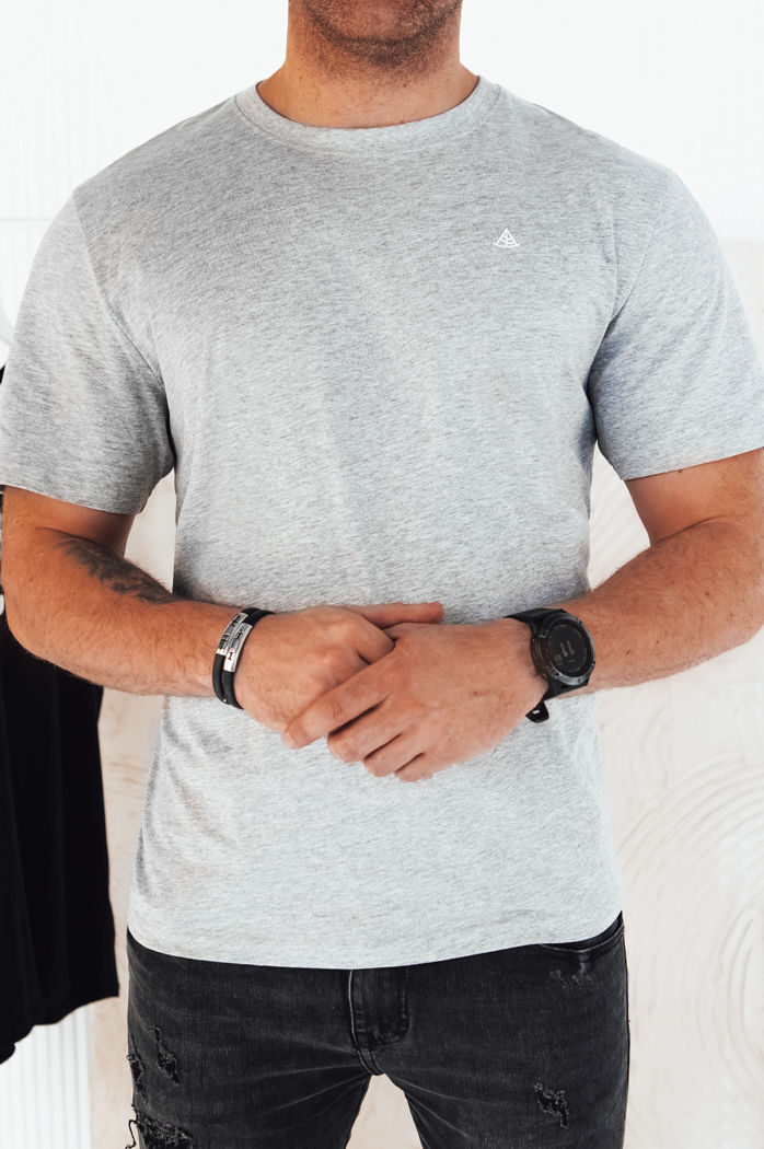Herren T-shirt mit Aufdruck Farbe Grau DSTREET RX5468