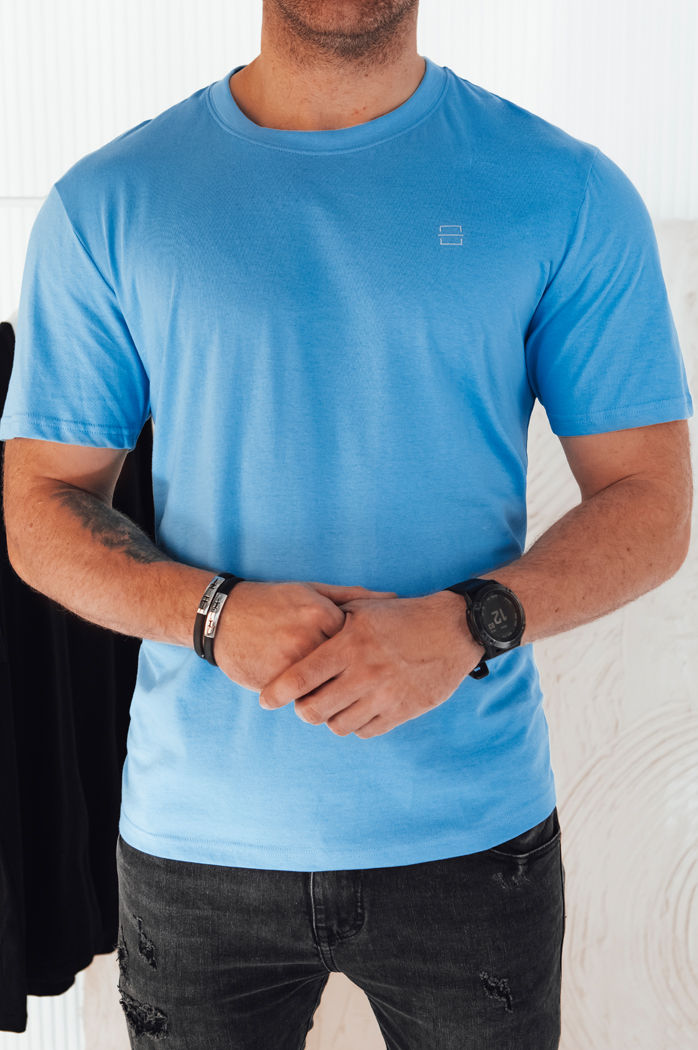 Herren T-shirt mit Aufdruck Farbe Hellblau DSTREET RX5469
