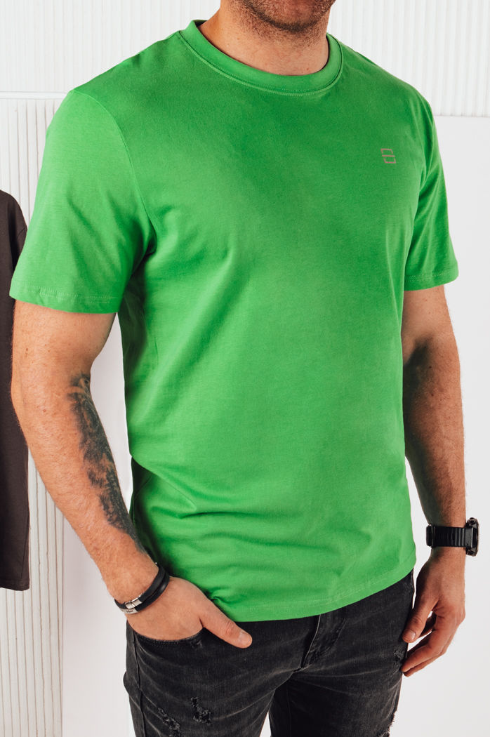 Herren T-shirt mit Aufdruck Farbe Grün DSTREET RX5471