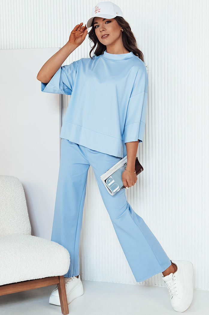 Damen Oversize Bluse CHARMA Farbe Himmelblau DSTREET RY2474