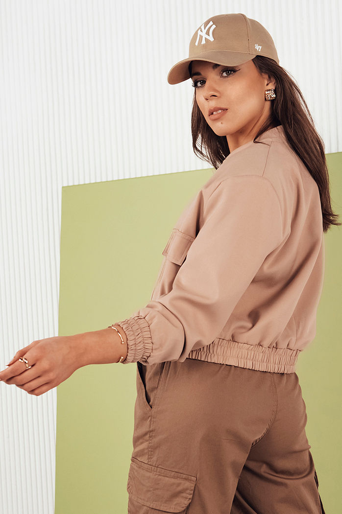 Damen Bomberjacke VERPI Farbe Beige DSTREET TY4297
