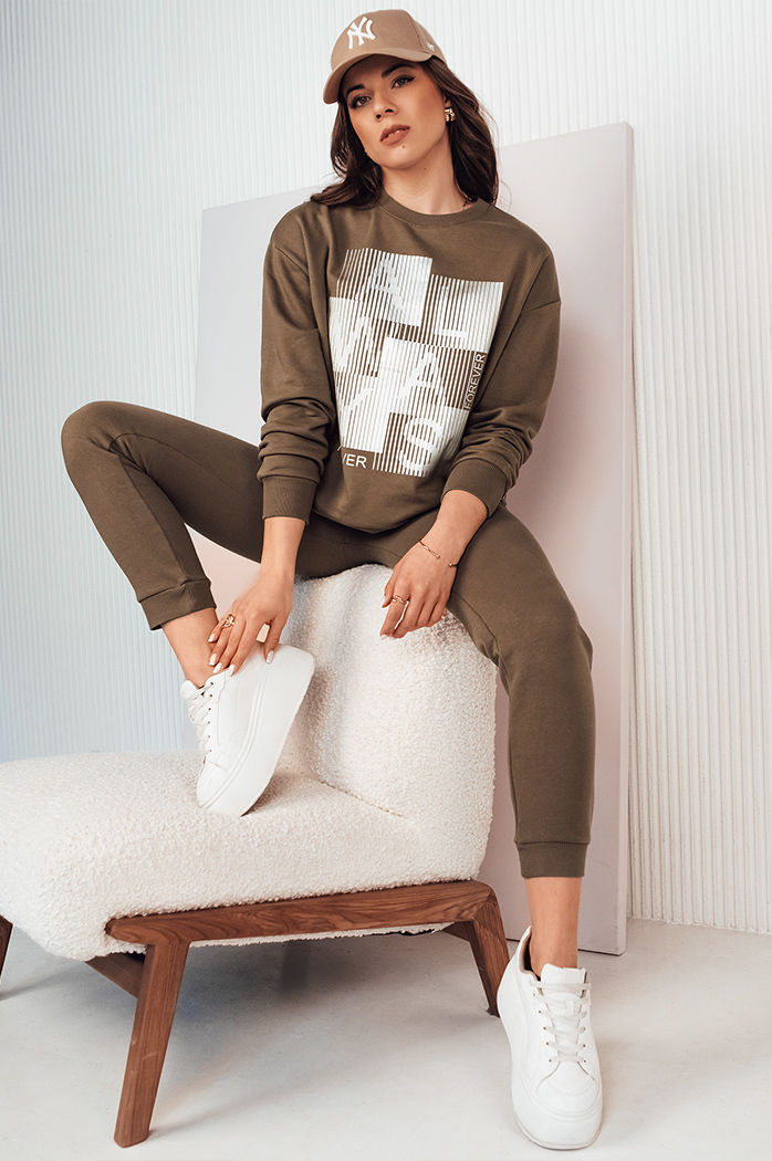 Damen Sweatshirt mit Kapuze FEMMES Farbe Braun DSTREET BY1282