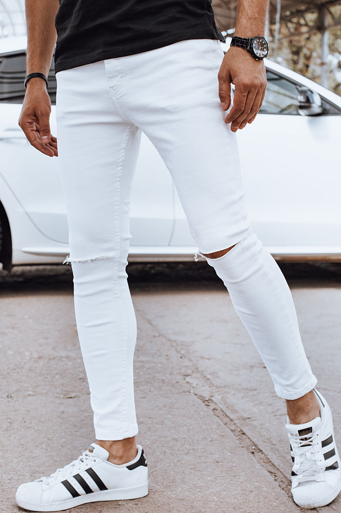 Herren Jeanshosen Farbe Weiß DSTREET UX4261