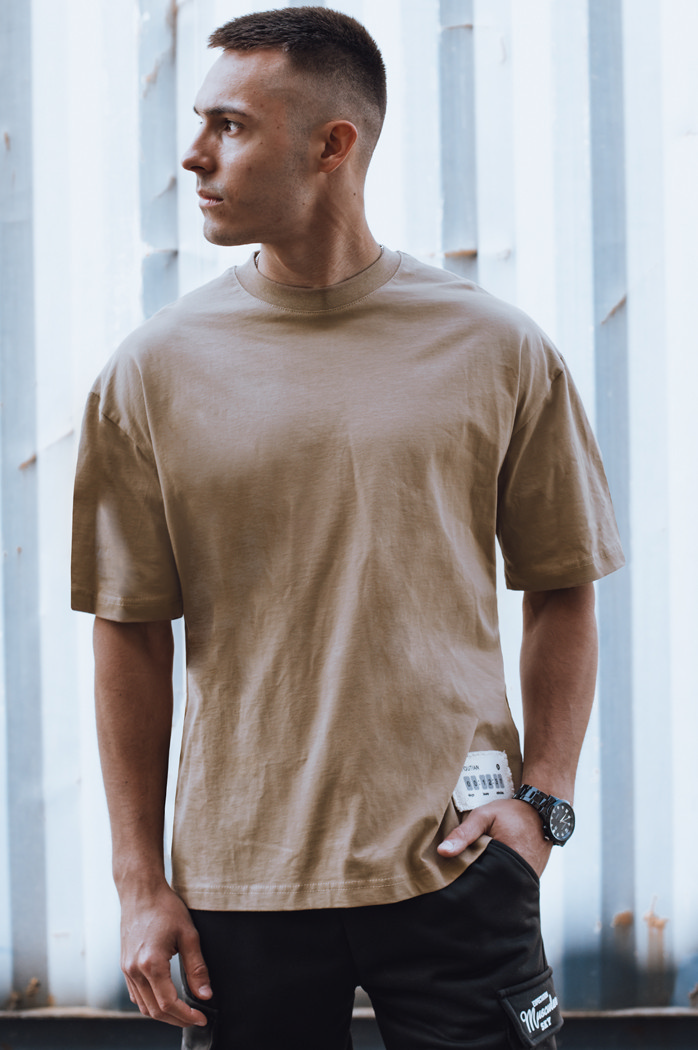 Herren T-Shirt Kamel Dstreet RX5513