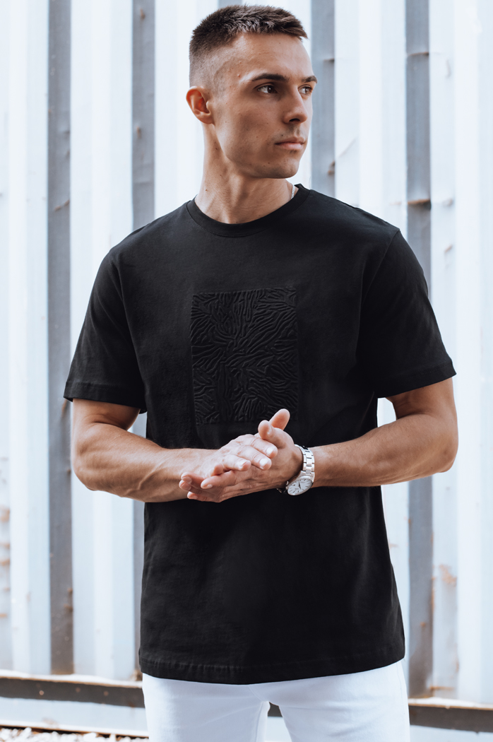 Schwarzes Herren-T-Shirt Dstreet RX5517