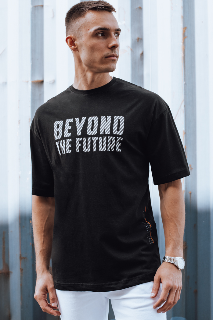 Schwarzes Herren-T-Shirt Dstreet RX5526