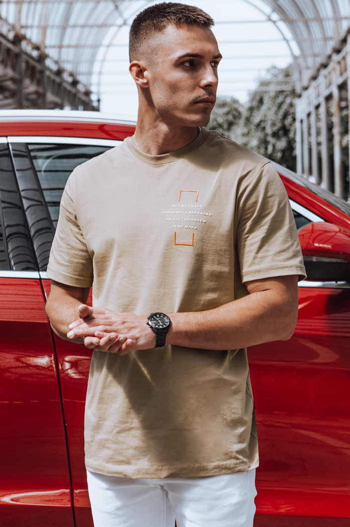 Herren T-Shirt Kamel Dstreet RX5530