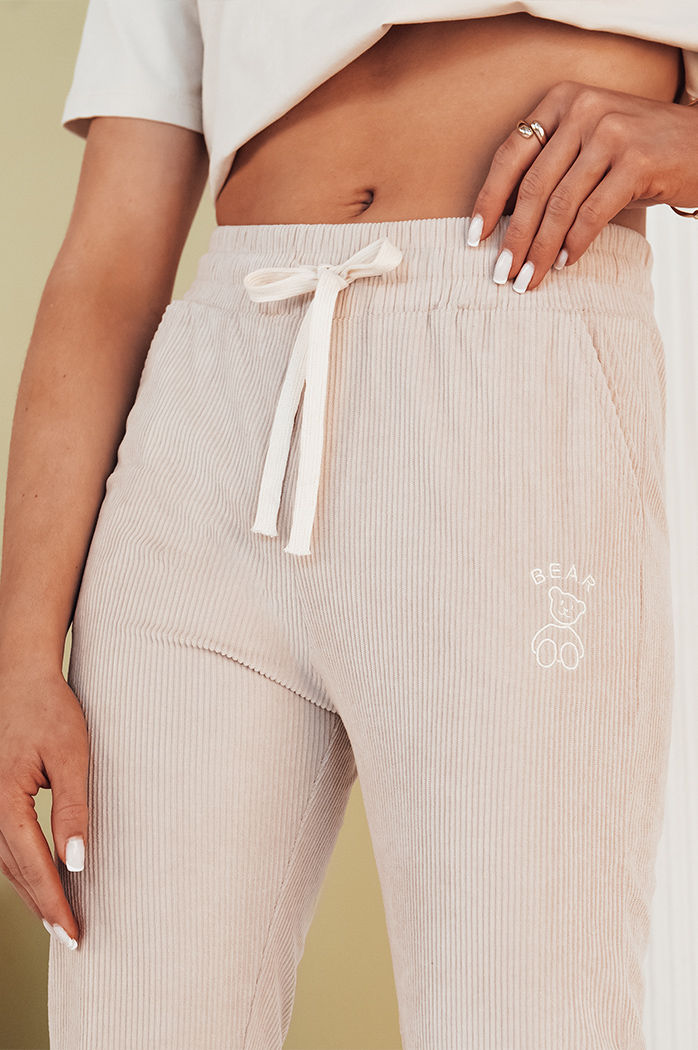 Damen Jogginghose BEAR Farbe Beige DSTREET UY2071
