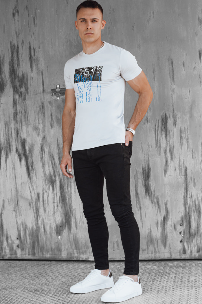 Graues Herren-T-Shirt Dstreet RX5560