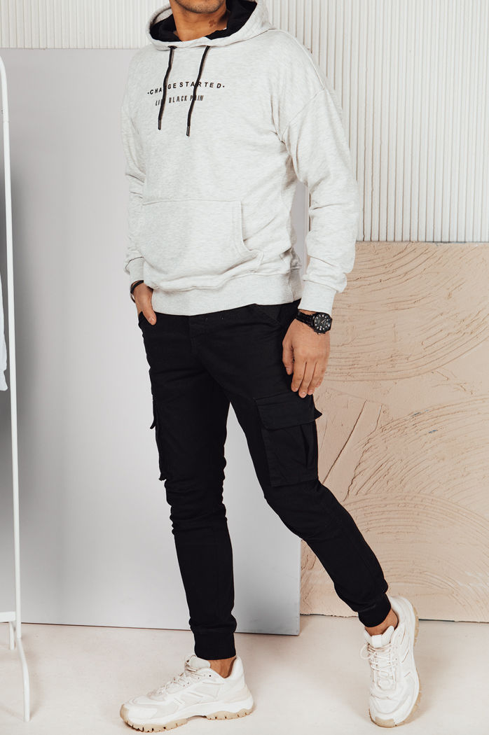 Herren Kapuzenpullover Farbe Hellgrau DSTREET BX5724